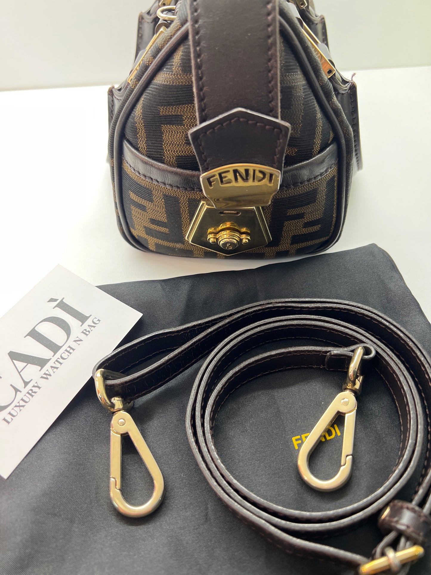 Fendi Mini Boston Bag Zucca Canvas - Eleganza e versatilità