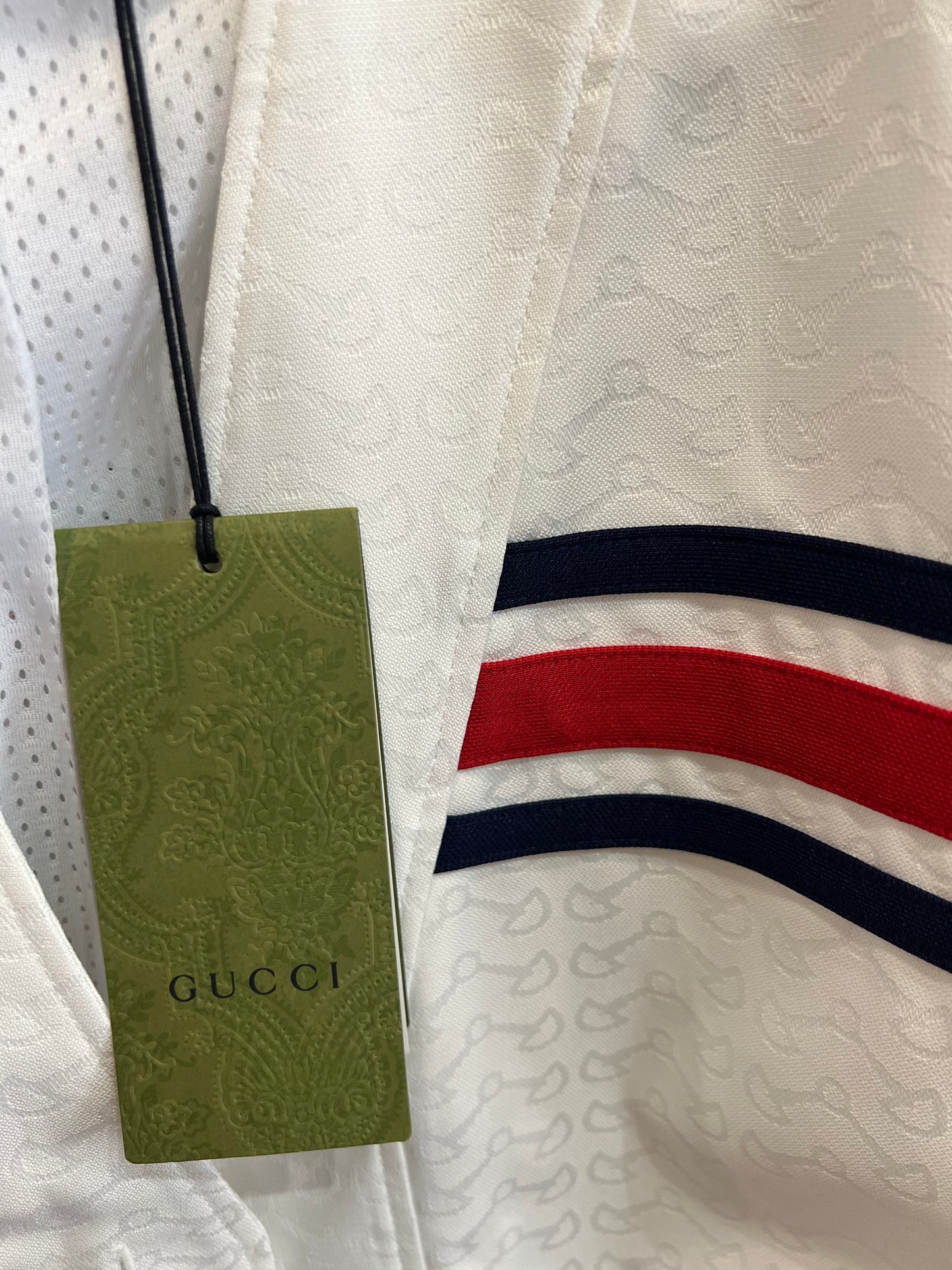 Gucci Giacca Sportiva Bianco Monogram – Nuova con Cartellino