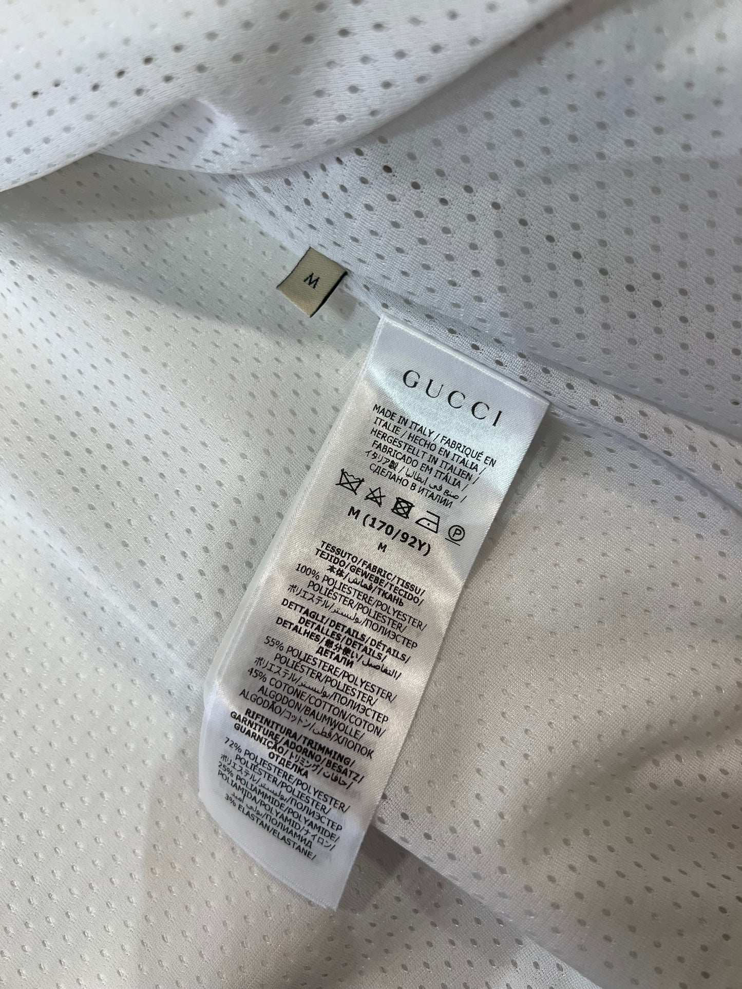 Gucci Giacca Sportiva Bianco Monogram – Nuova con Cartellino