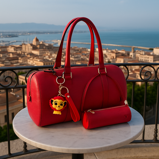 Louis Vuitton Papillon 26 Epi Rouge con Mini Pochette - Perfette Condizioni