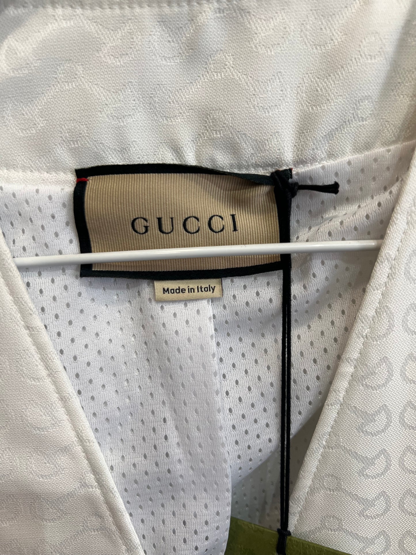 Gucci Giacca Sportiva Bianco Monogram – Nuova con Cartellino