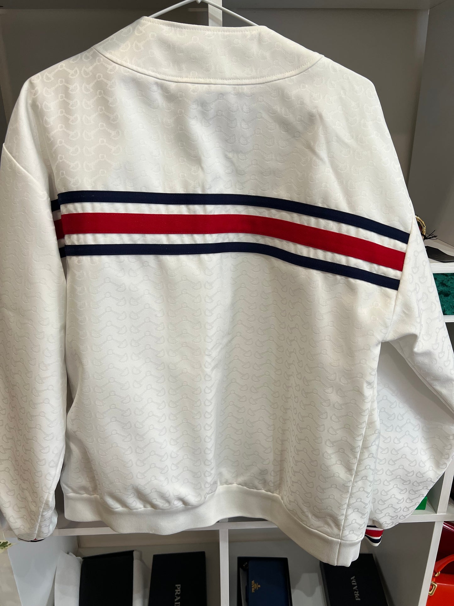 Gucci Giacca Sportiva Bianco Monogram – Nuova con Cartellino
