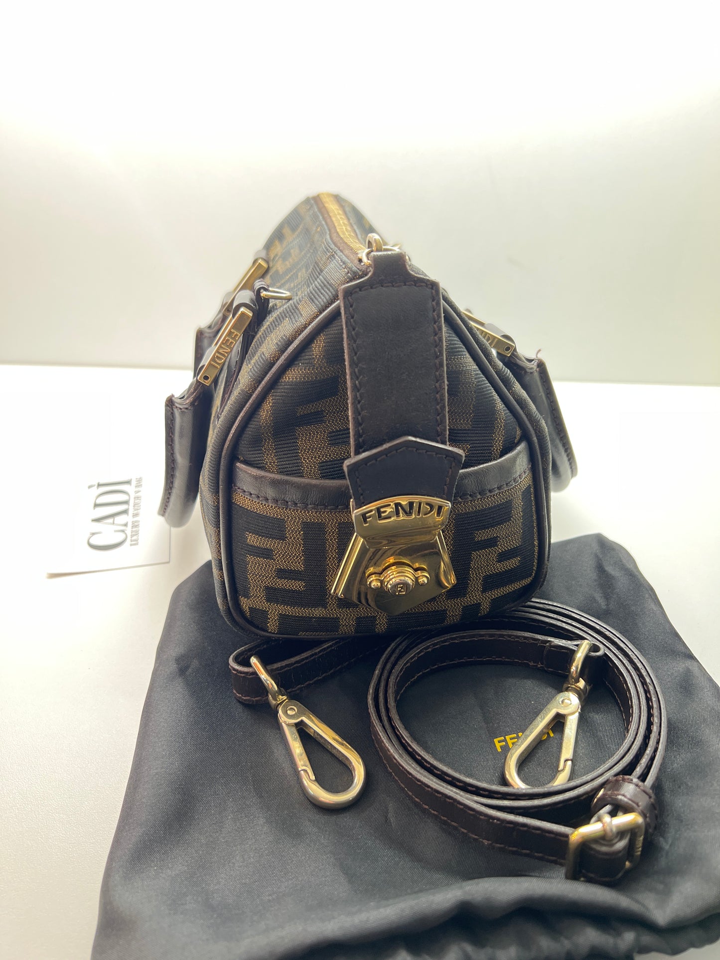 Fendi Mini Boston Bag Zucca Canvas - Eleganza e versatilità