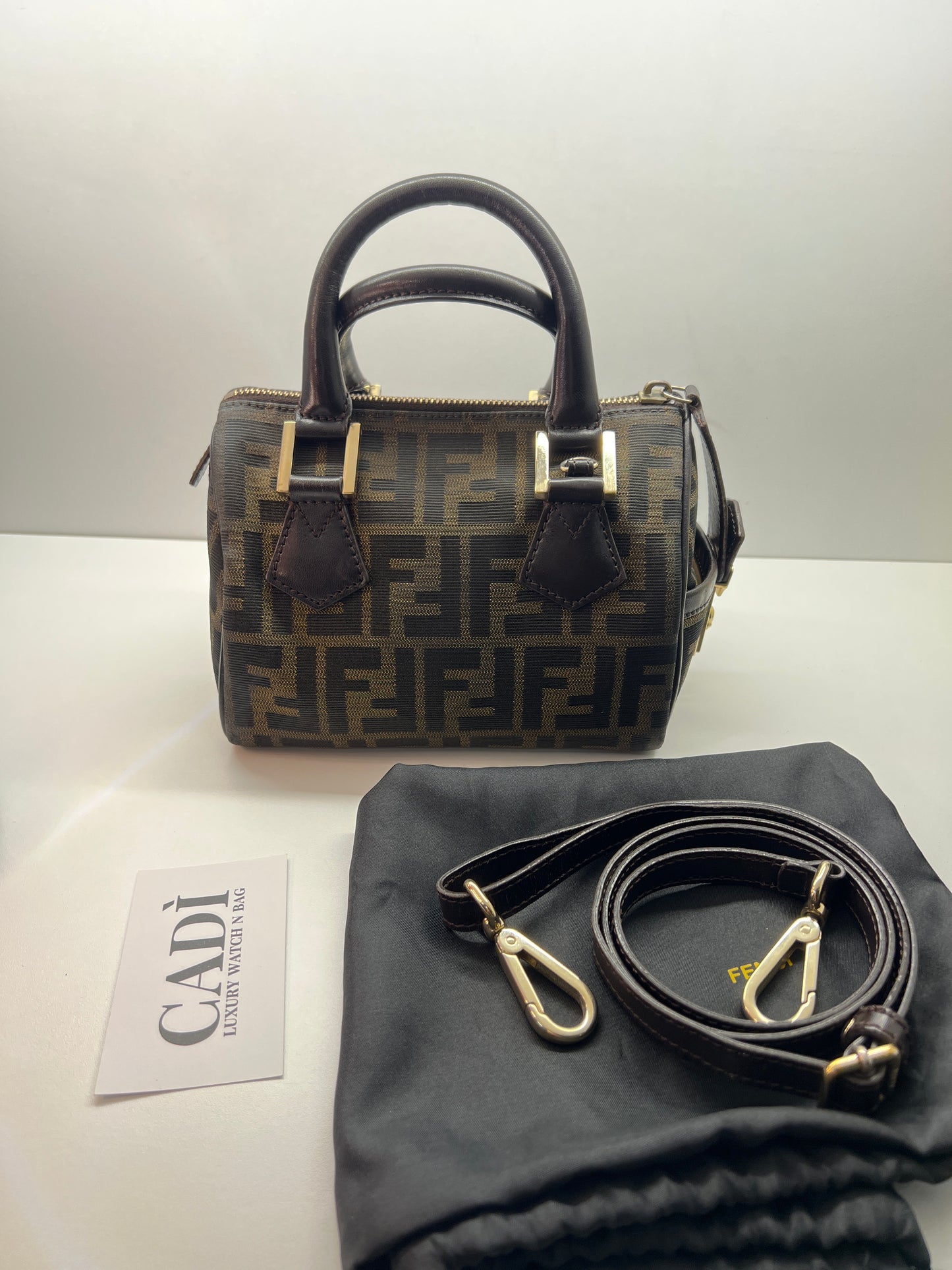 Fendi Mini Boston Bag Zucca Canvas - Eleganza e versatilità